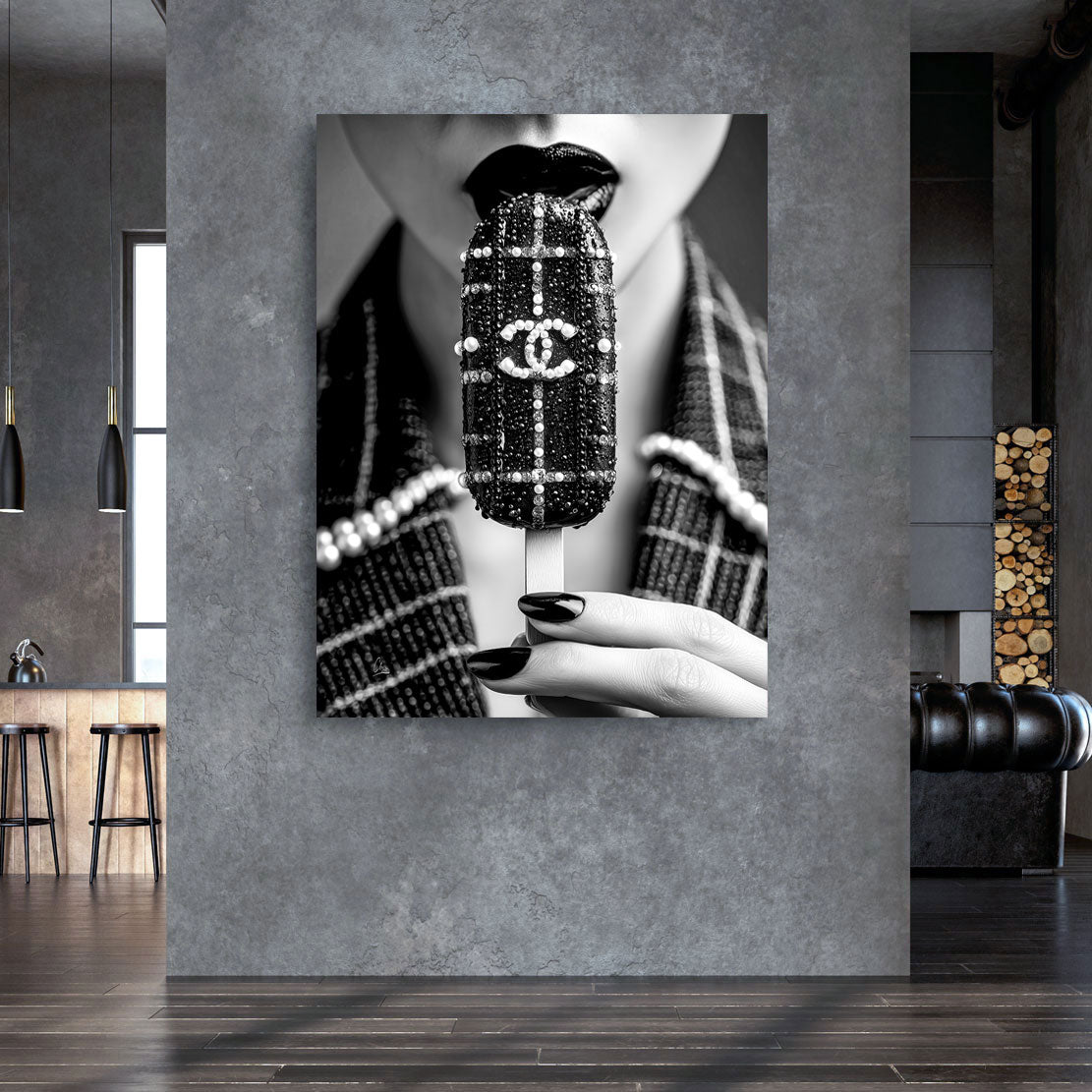 Chanel Noir Wandbild