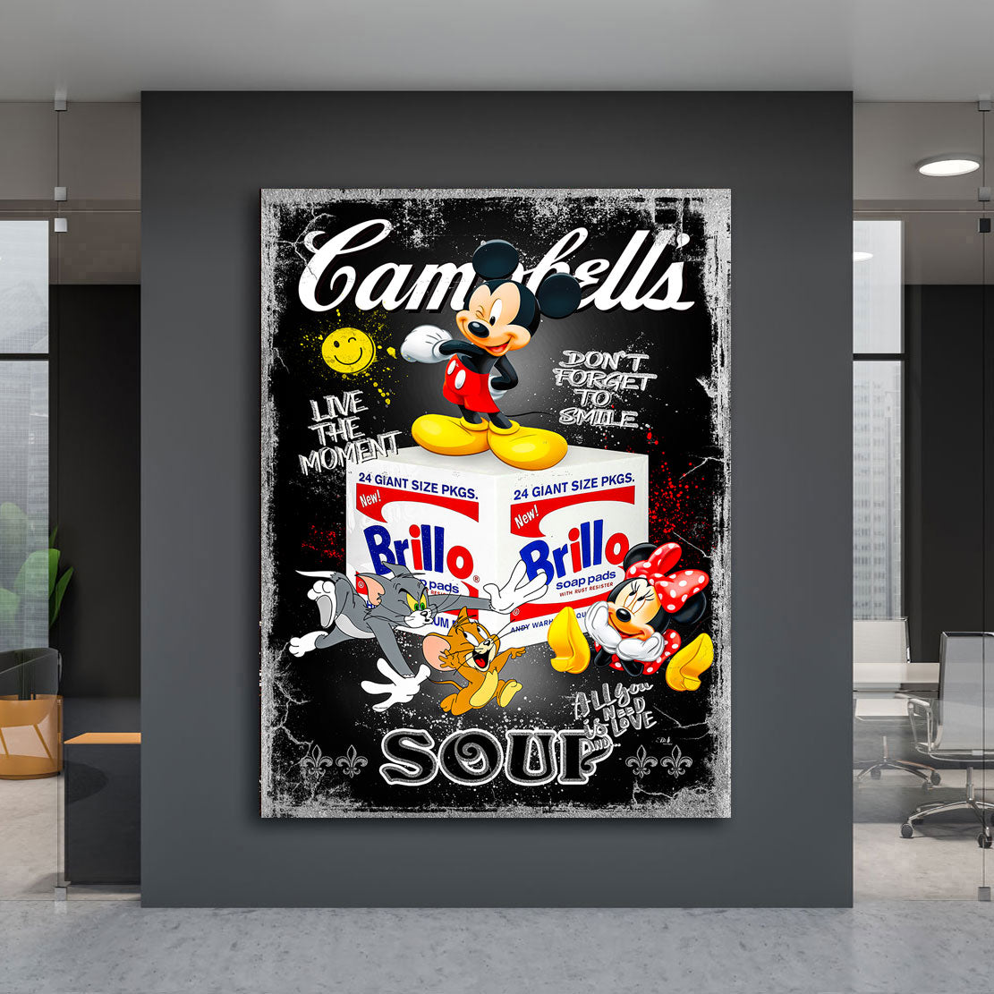 Leinwandbild Micky Brillo Pop Art Style