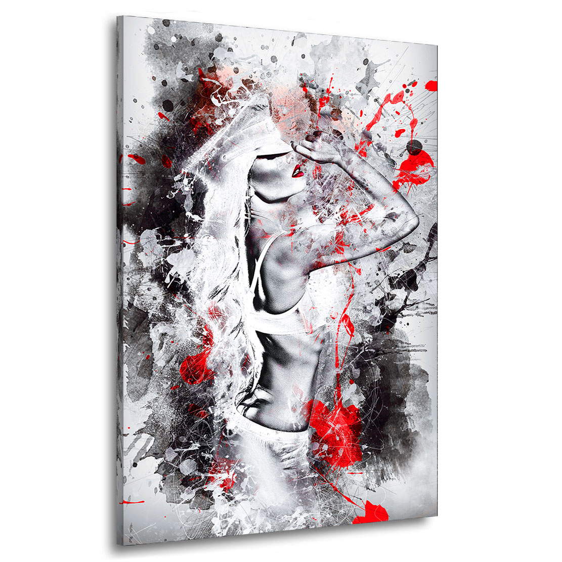 Leinwandbild Strict Woman Watercolor Style