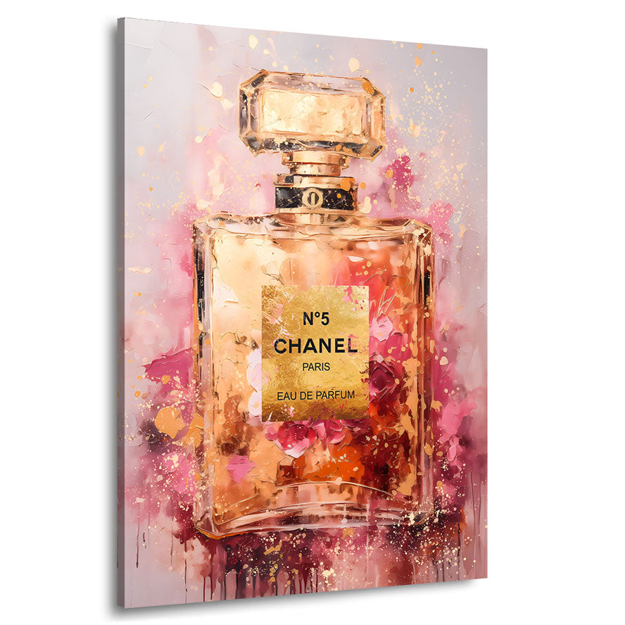 Wandbild Chanel Abstrakt Gold Style