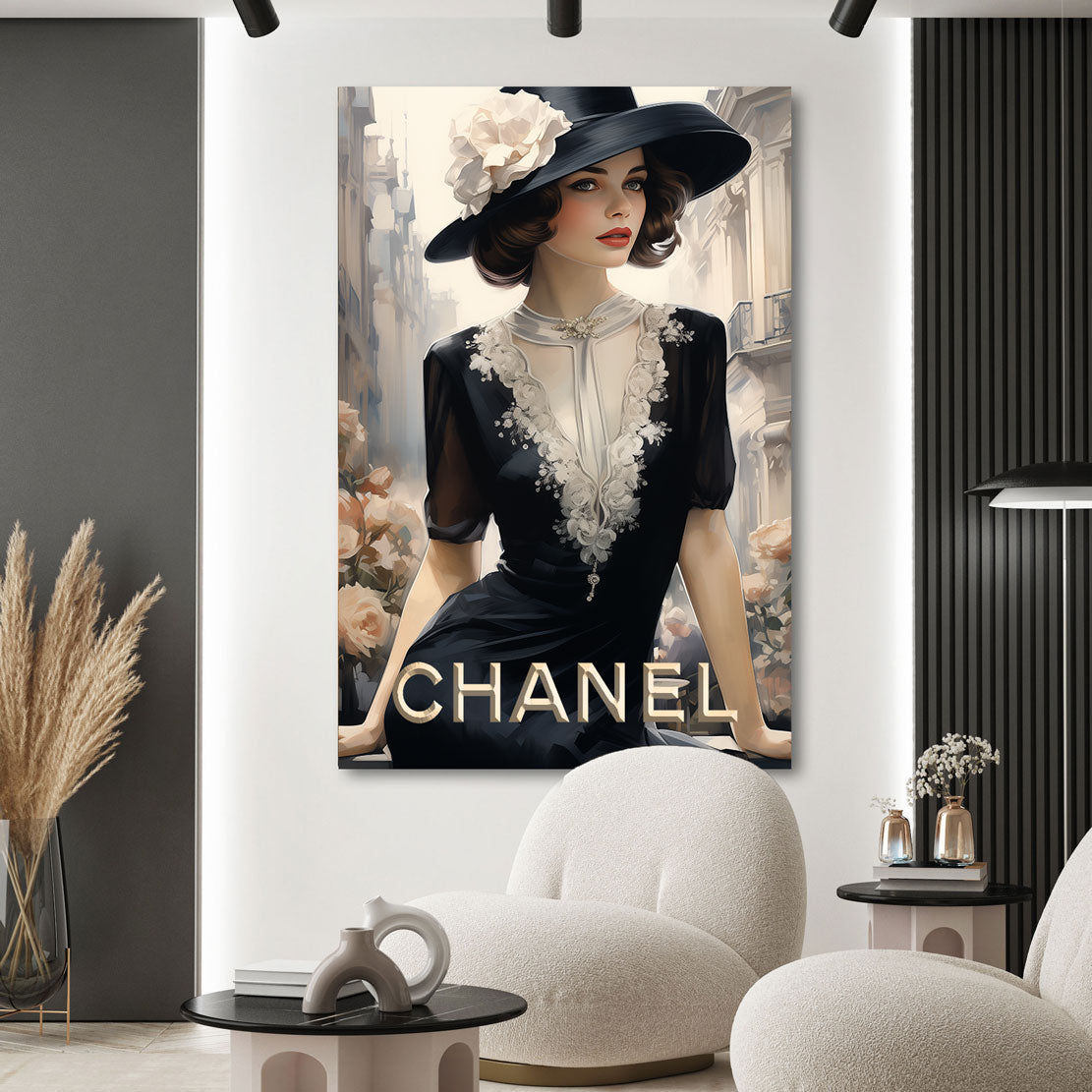 Wandbild Chanel Lady