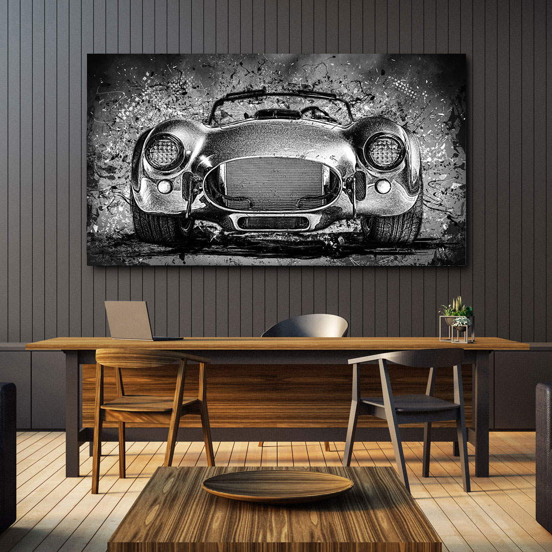 Auto Leinwandbild AC Cobra Abstrakt