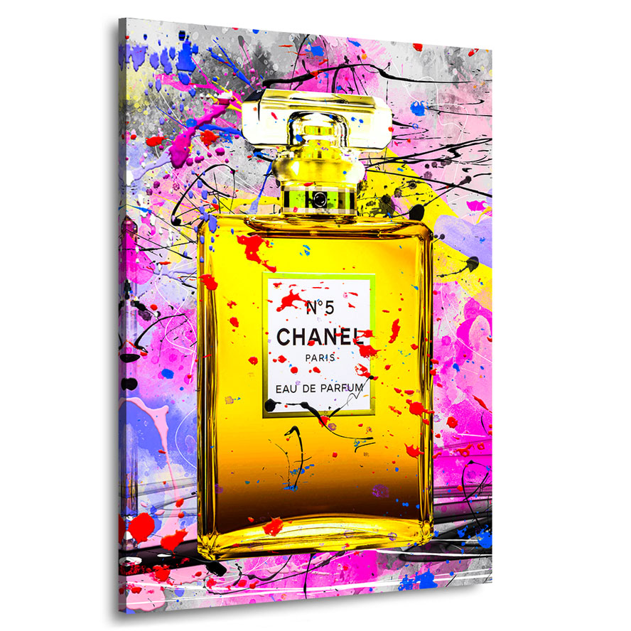 Wandbild Chanel Abstrakt Yellow Style