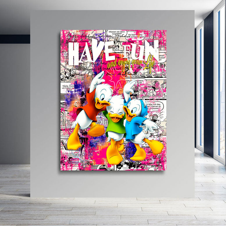 Pop Art Comic Wandbild Have Fun