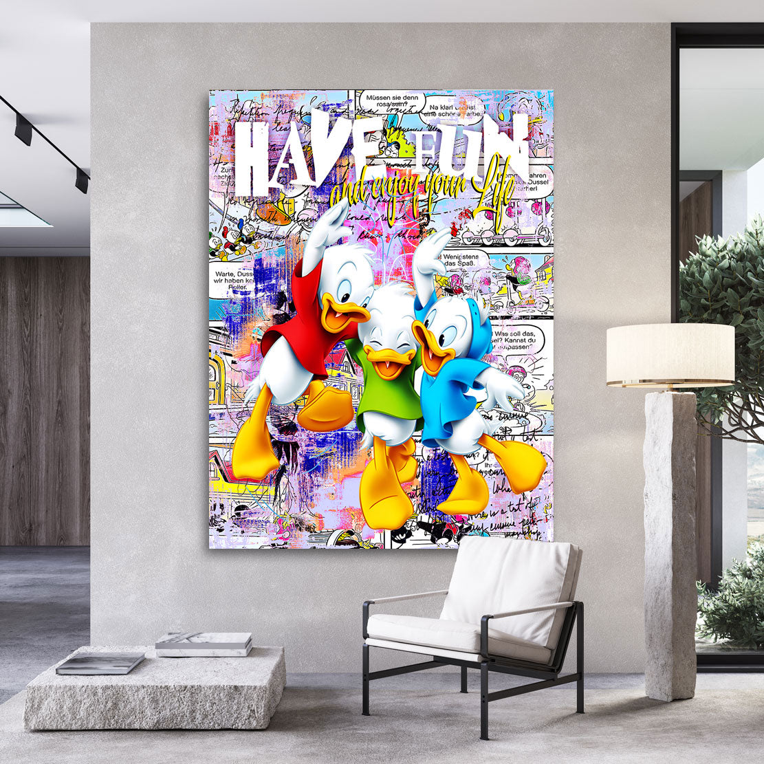Pop Art Comic Wandbild Have Fun