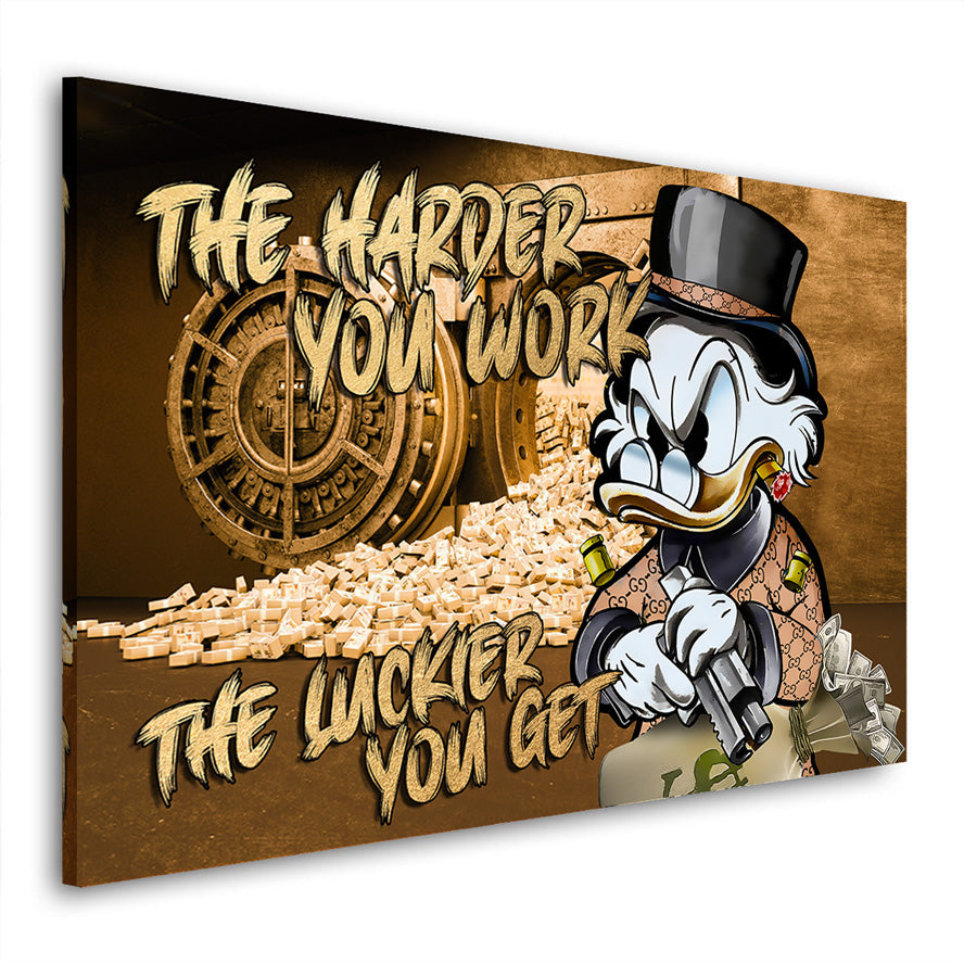Motivations Leinwandbild Dagobert Luckier