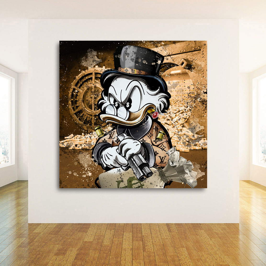 Leinwandbild Dagobert Money Tresor