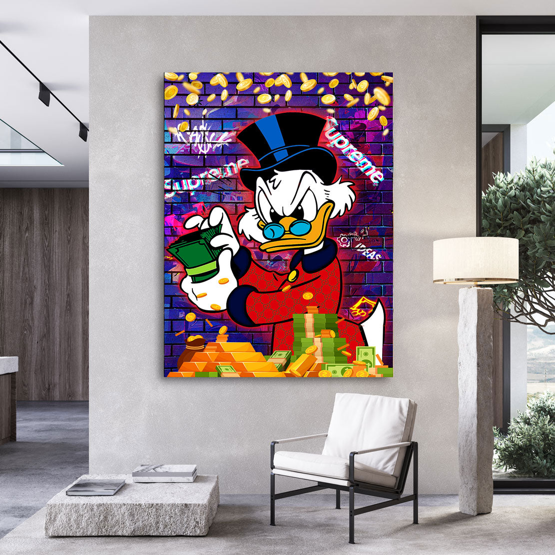 Pop Art Wandbild Dagobert Cash