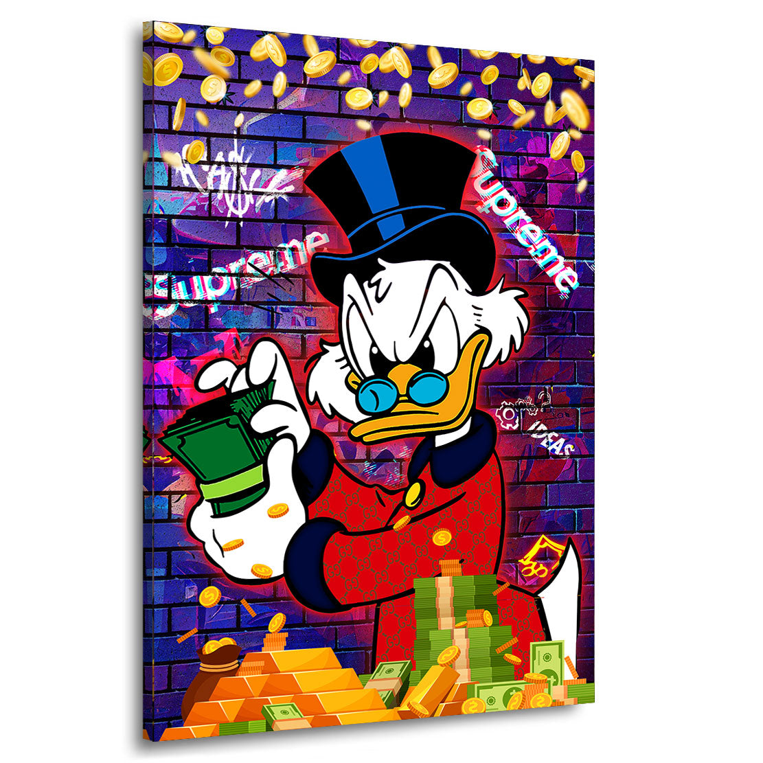 Pop Art Wandbild Dagobert Cash