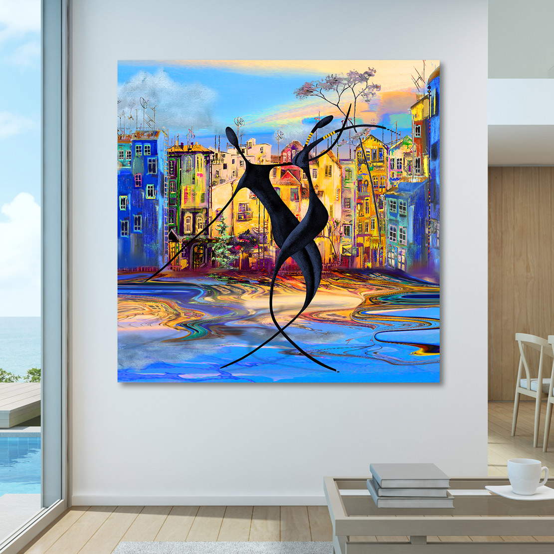 Wandbild Dancing in the Street