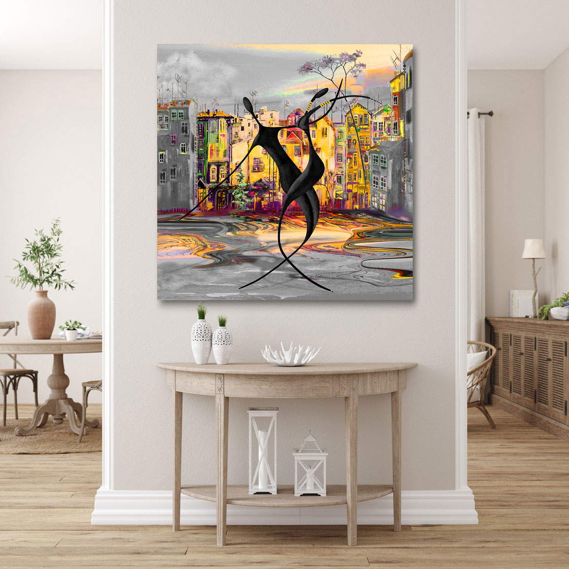 Wandbild Leinwandbild Dancing in the Street Modern