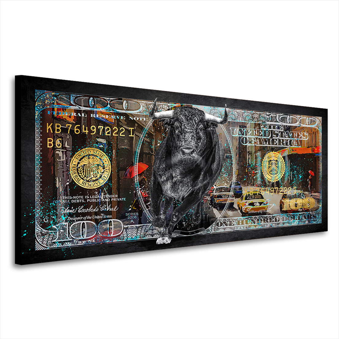 Wandbild Leinwandbild One Hundret Dollar New York
