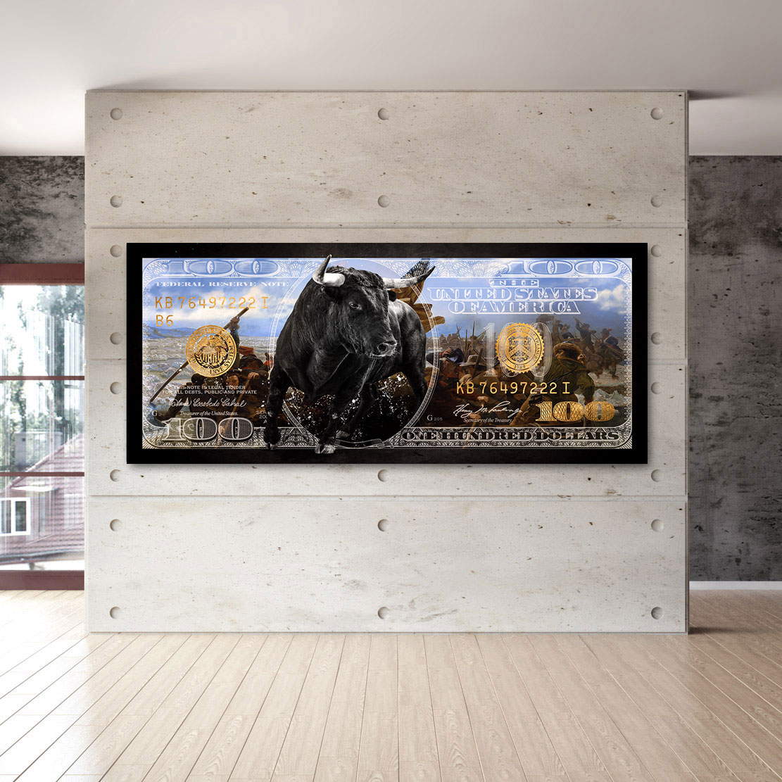 Wandbild Leinwandbild Money Revolution