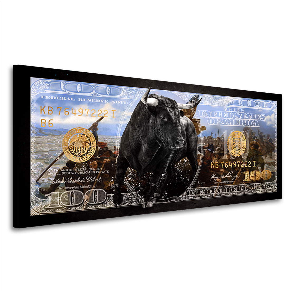 Wandbild Leinwandbild Money Revolution