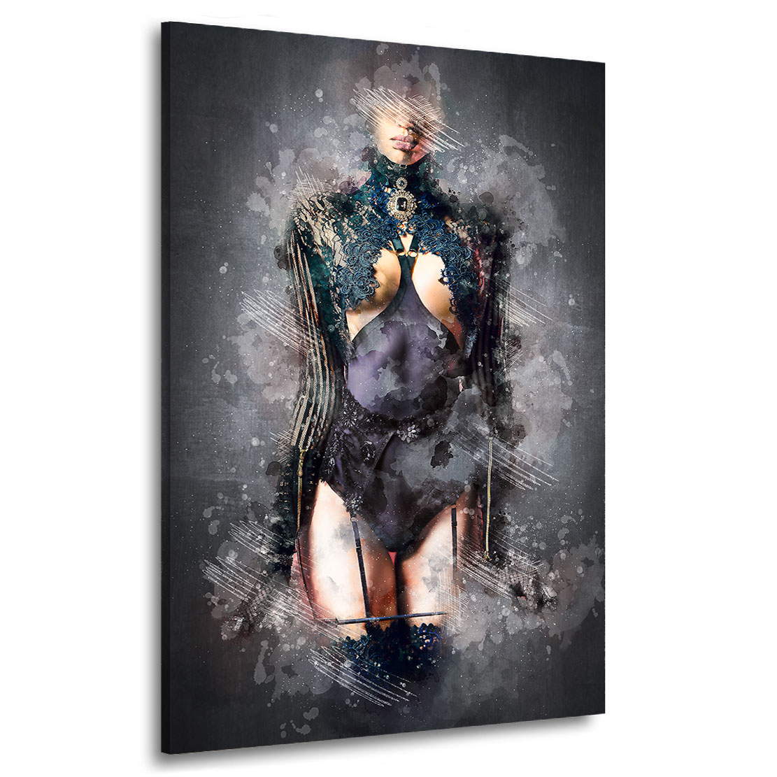 Leinwandbild Sensual Strict Woman Dark Style