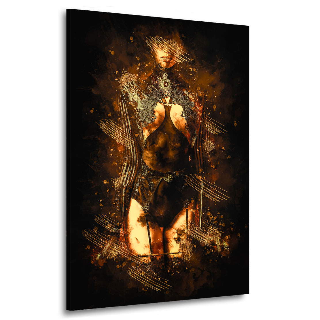 Wandbild Sensual Strict Woman Retro Style