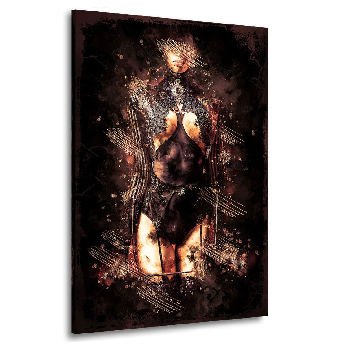 Wandbild Sensual Strict Woman Vintage Style