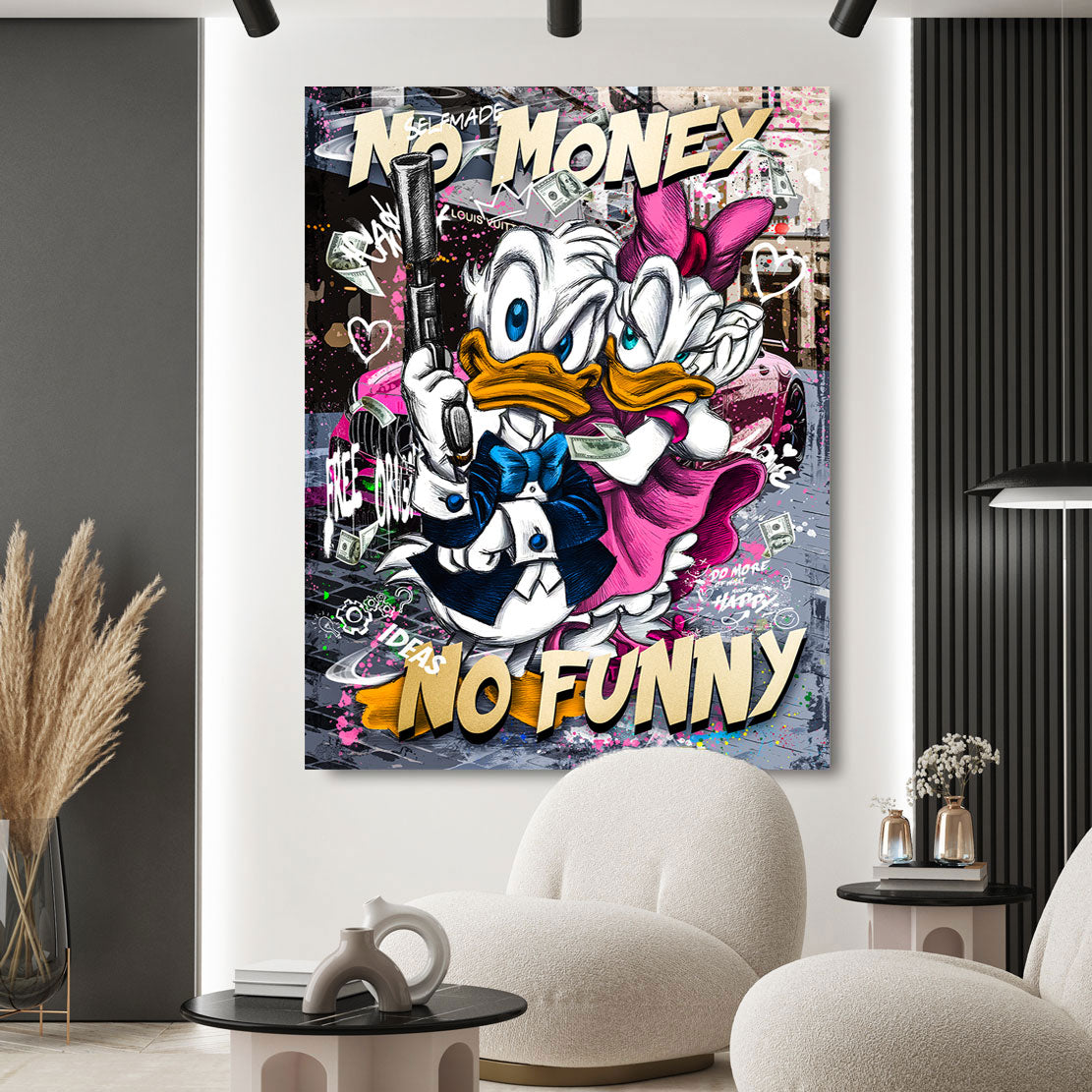Pop Art Wandbild Donald No Money