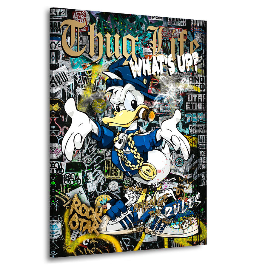 Pop Art Wandbild Donald Thug Life