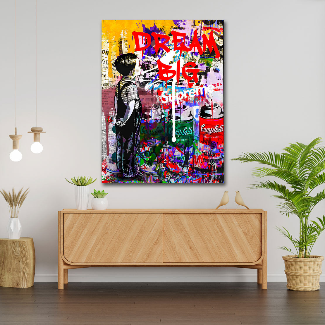 Street Art Wandbild Dream Big