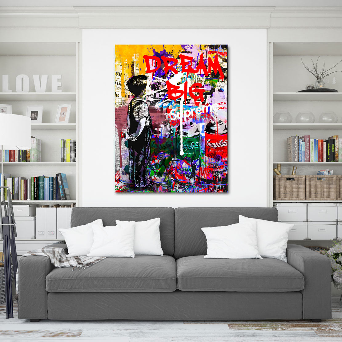 Street Art Wandbild Dream Big