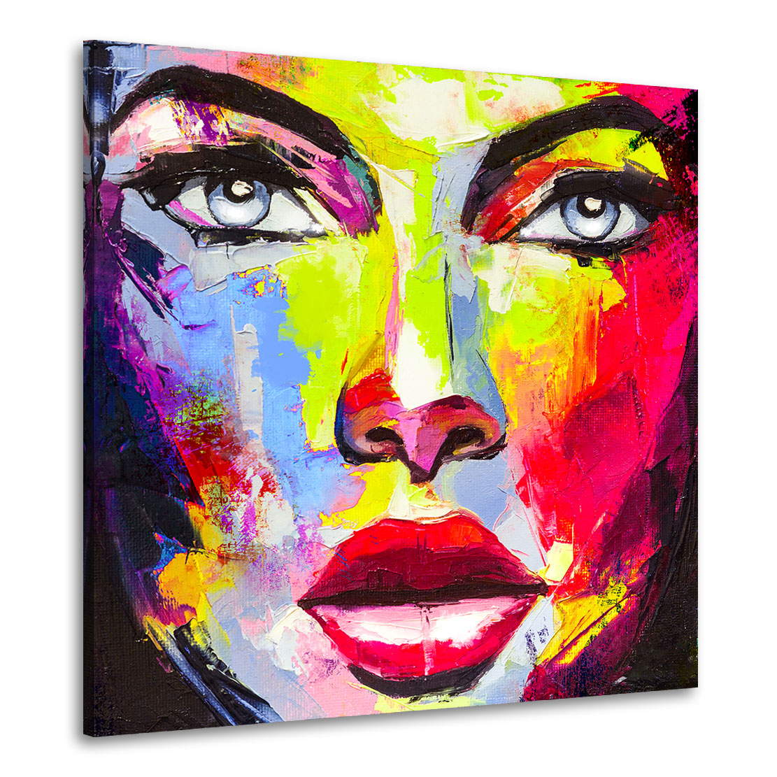 Wandbild Leinwandbild Abstrakt Sensual Face Color