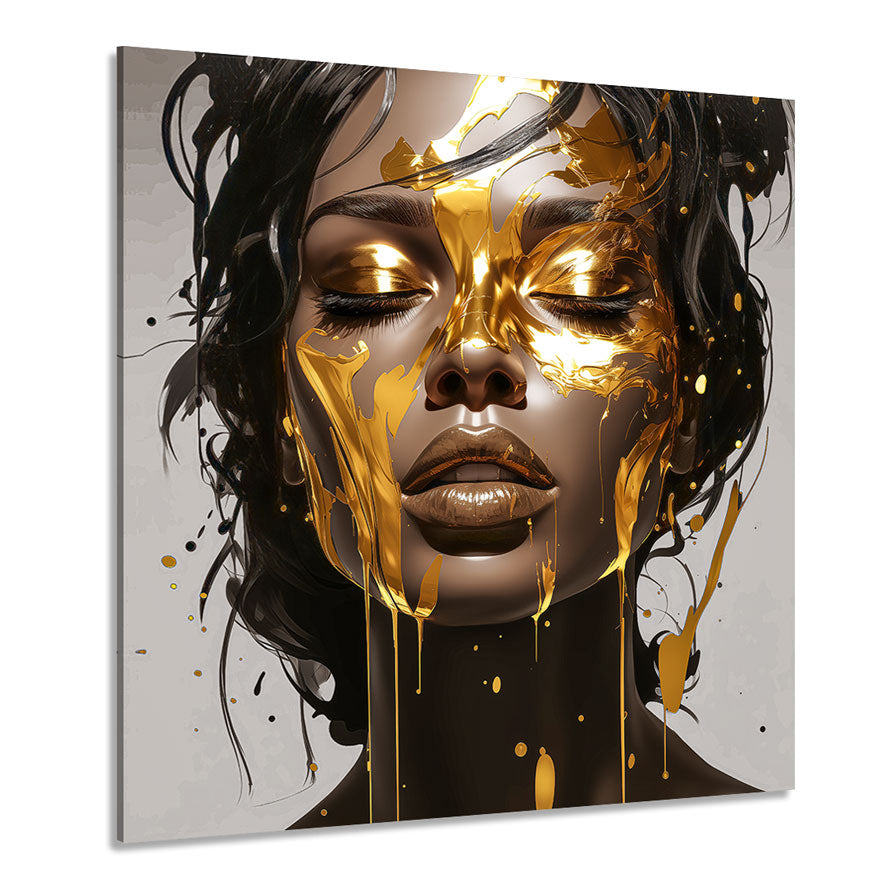 Wandbild Beauty Liquid Gold