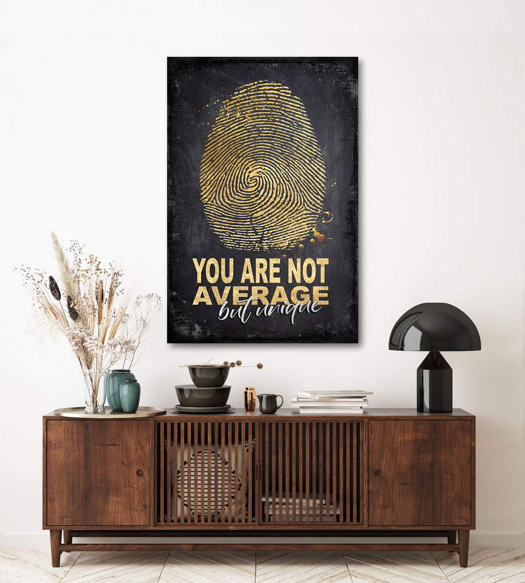 Wandbild Leinwandbild Motivation Einzigartig