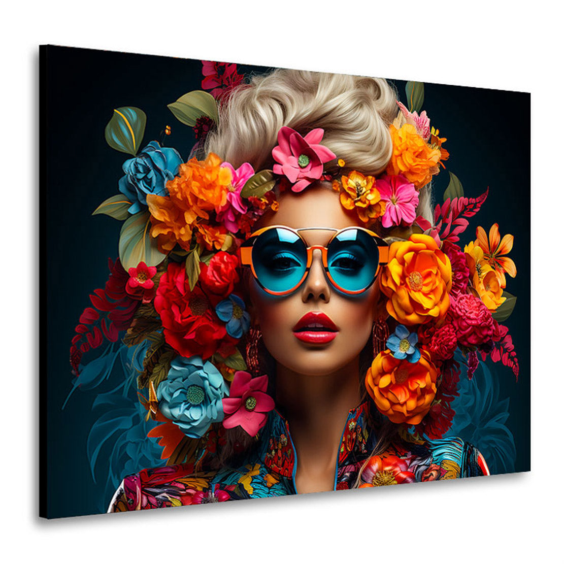 Modernes Wandbild Flower Power Color Style