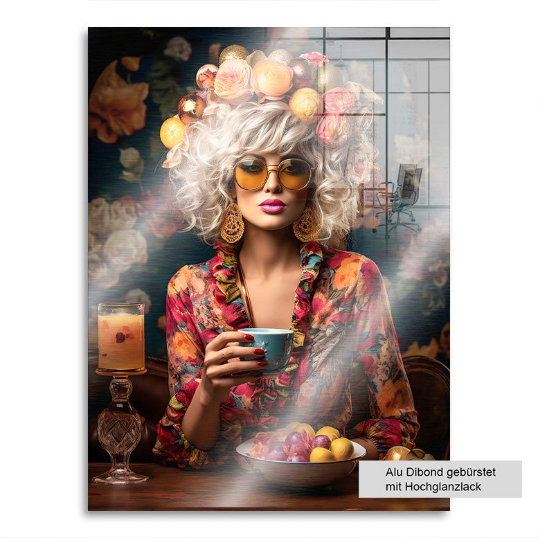 Modernes Wandbild Flower Bohemian Style