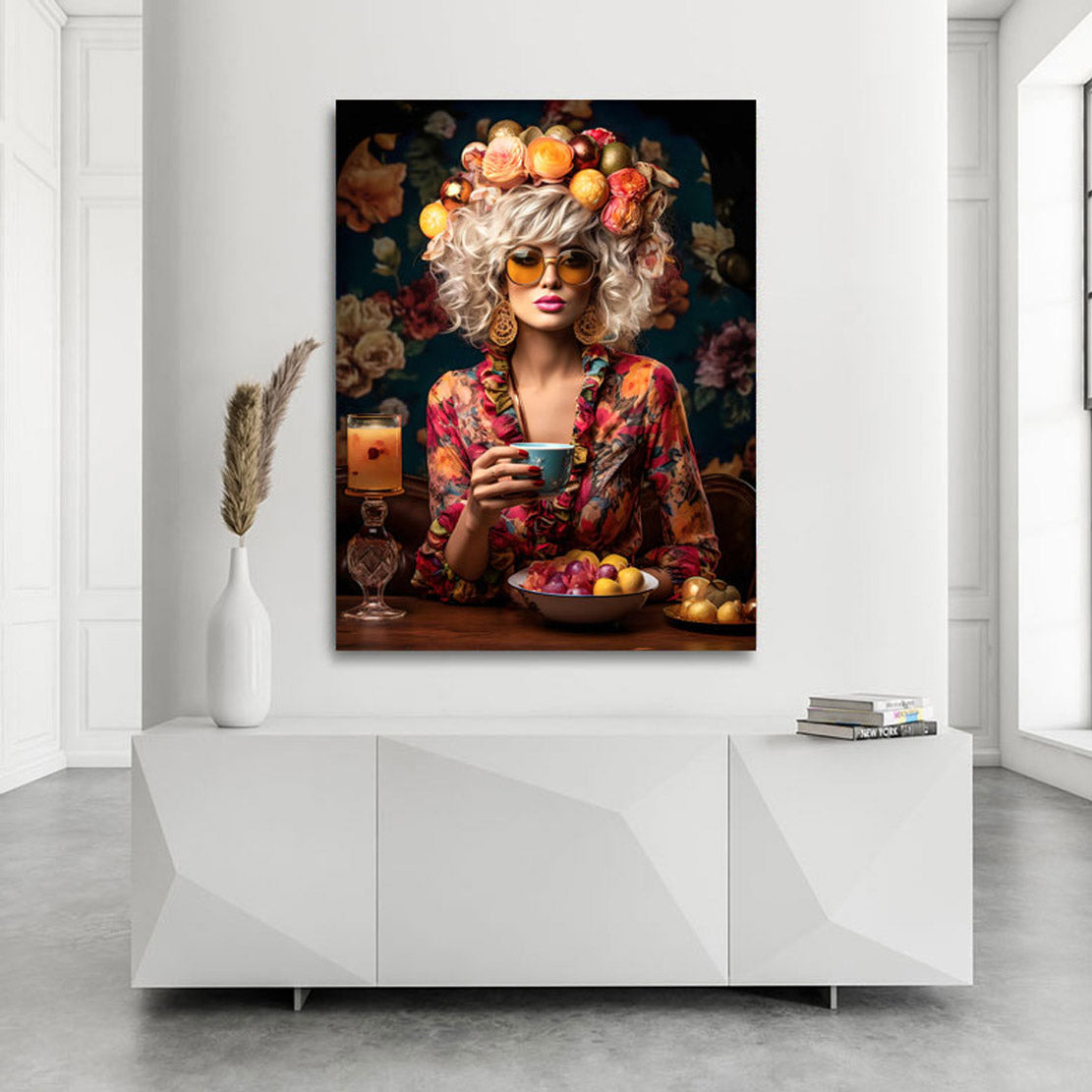 Modernes Wandbild Flower Bohemian Style