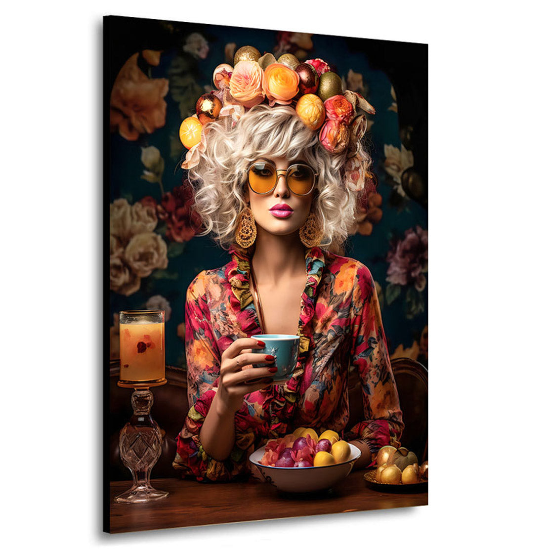 Modernes Wandbild Flower Bohemian Style