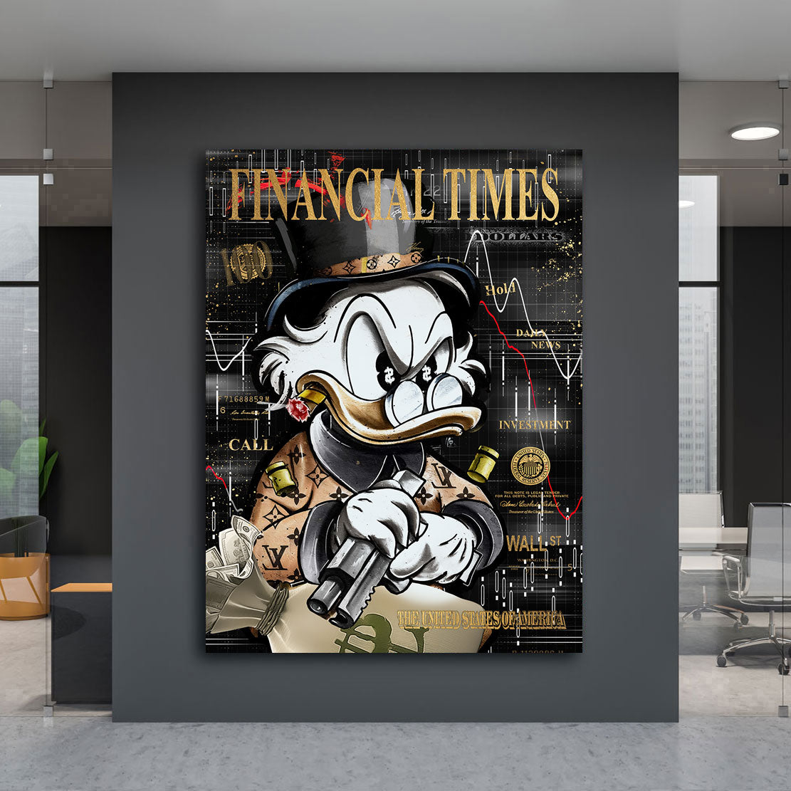 Pop Art Wandbild Dagobert Financial