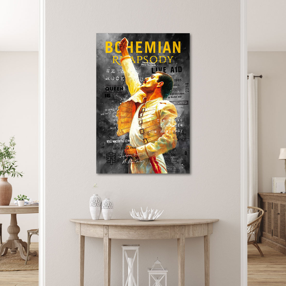 Queen Freddy Mercury Wandbild