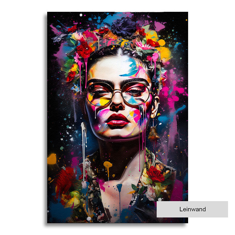 Wandbild Frida Abstrakt Farbsplash