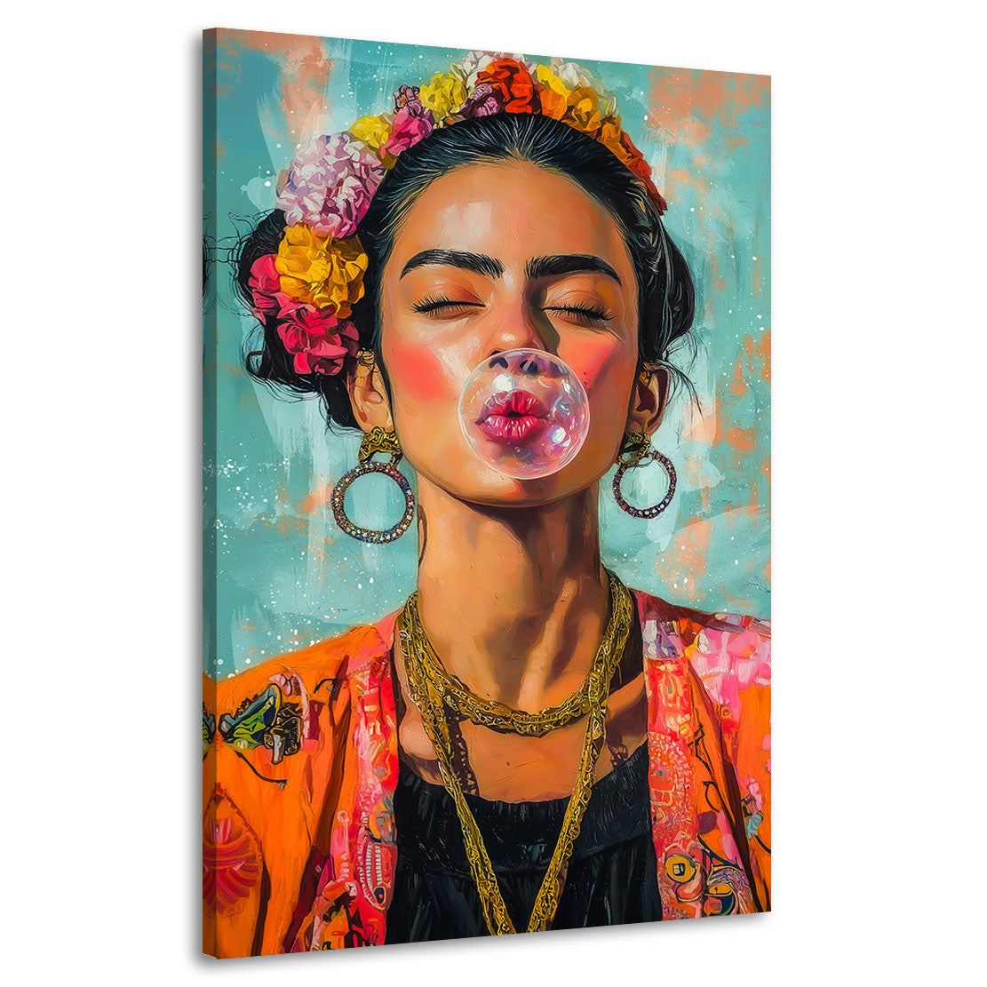 Frida Kahlo Chic Chewing Wandbild