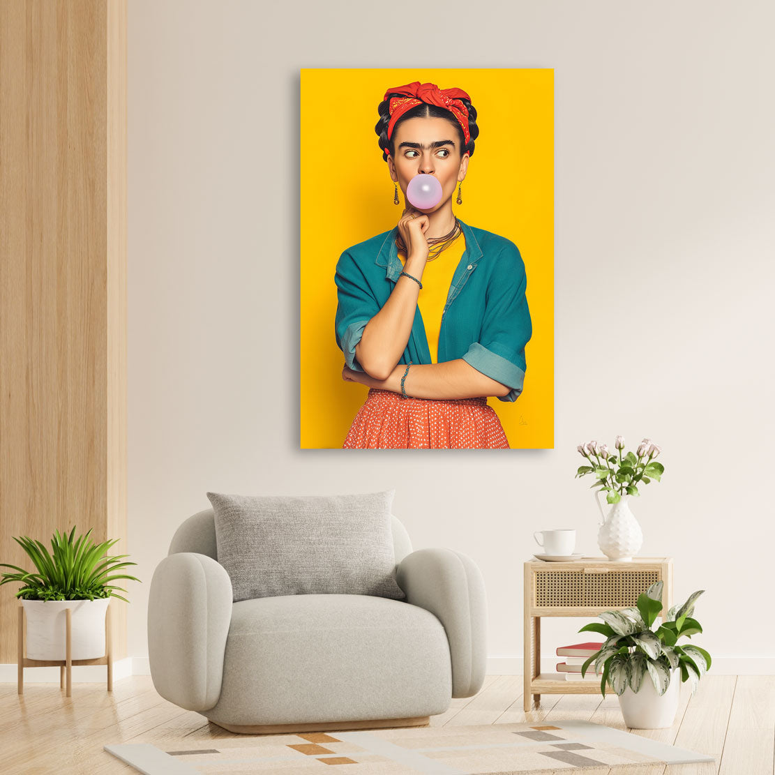 Frida Kahlo Pop Essence Wandbild