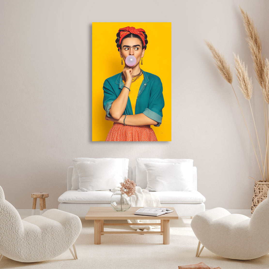 Frida Kahlo Pop Essence Wandbild