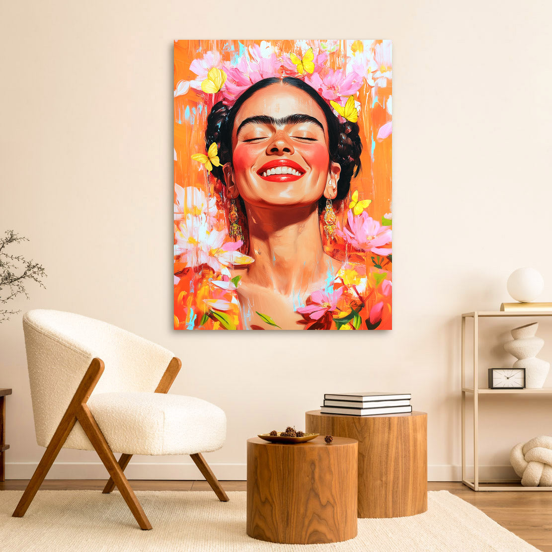 Frida Kahlo Schmetterling Wandbild