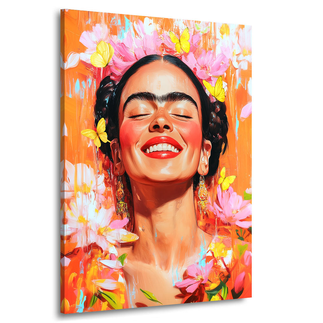 Frida Kahlo Schmetterling Wandbild