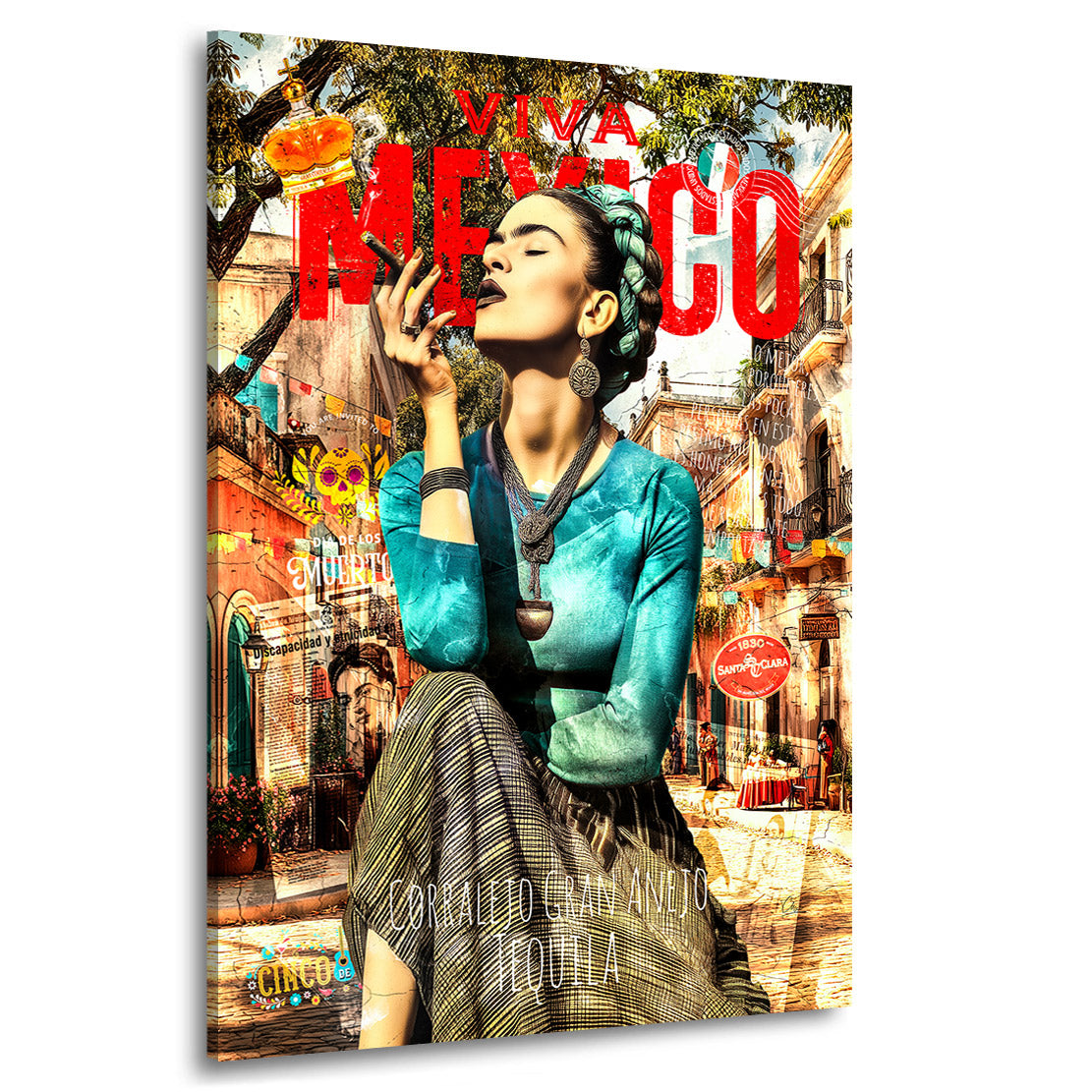 Frida Viva Mexico Wandbild