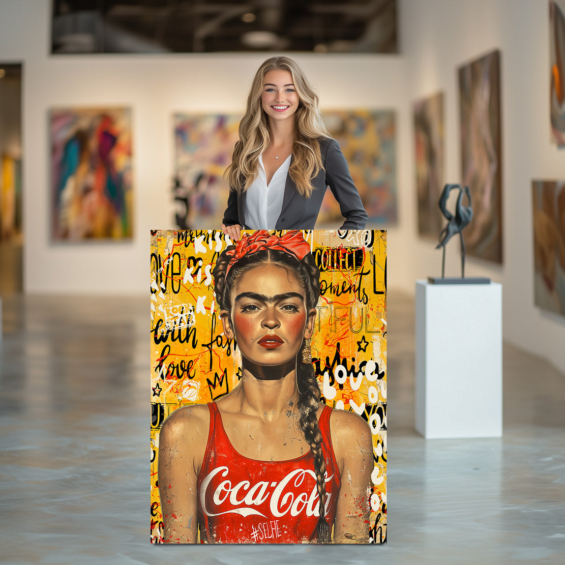 Frida Kahlo Coke Wandbild
