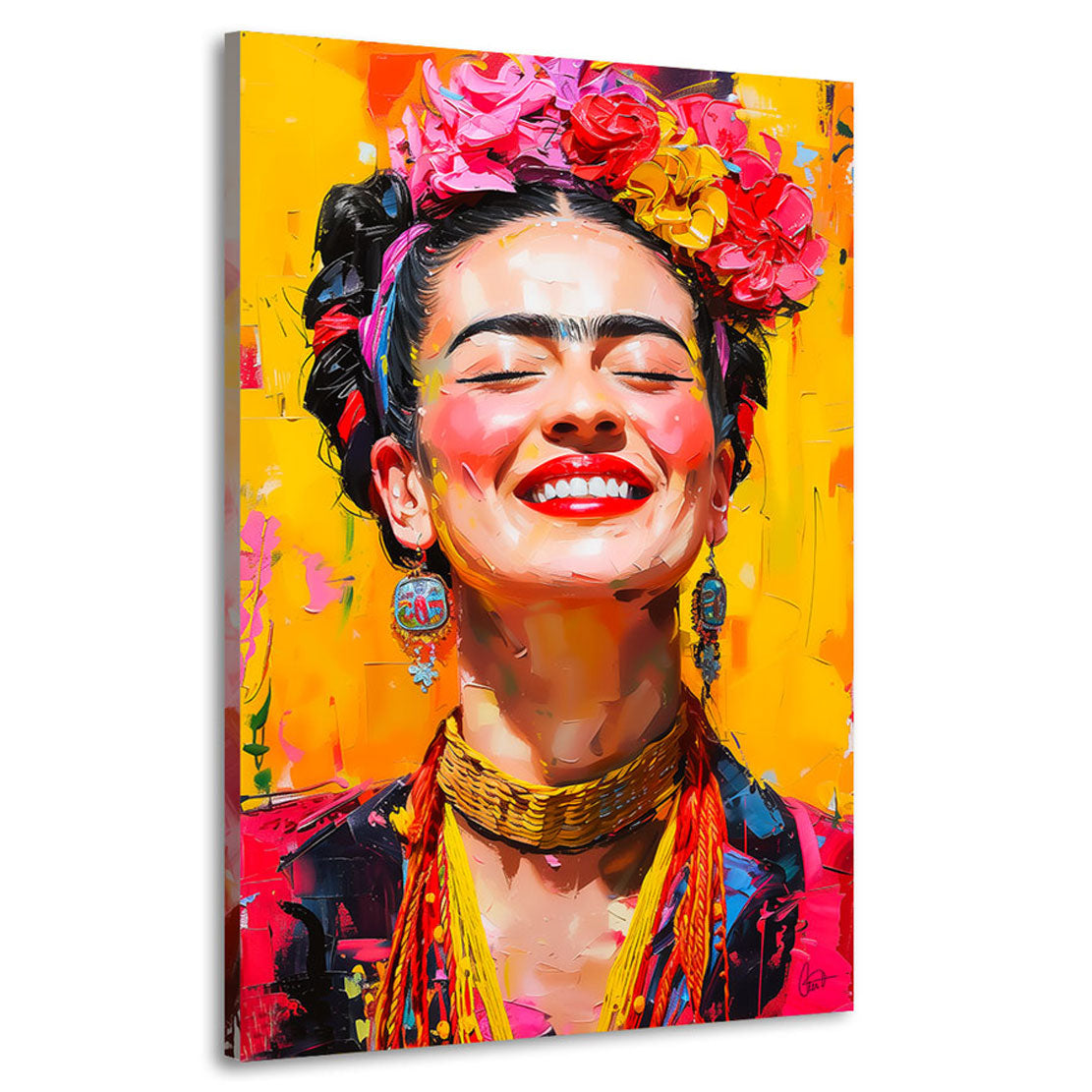 Wandbild Frida lacht