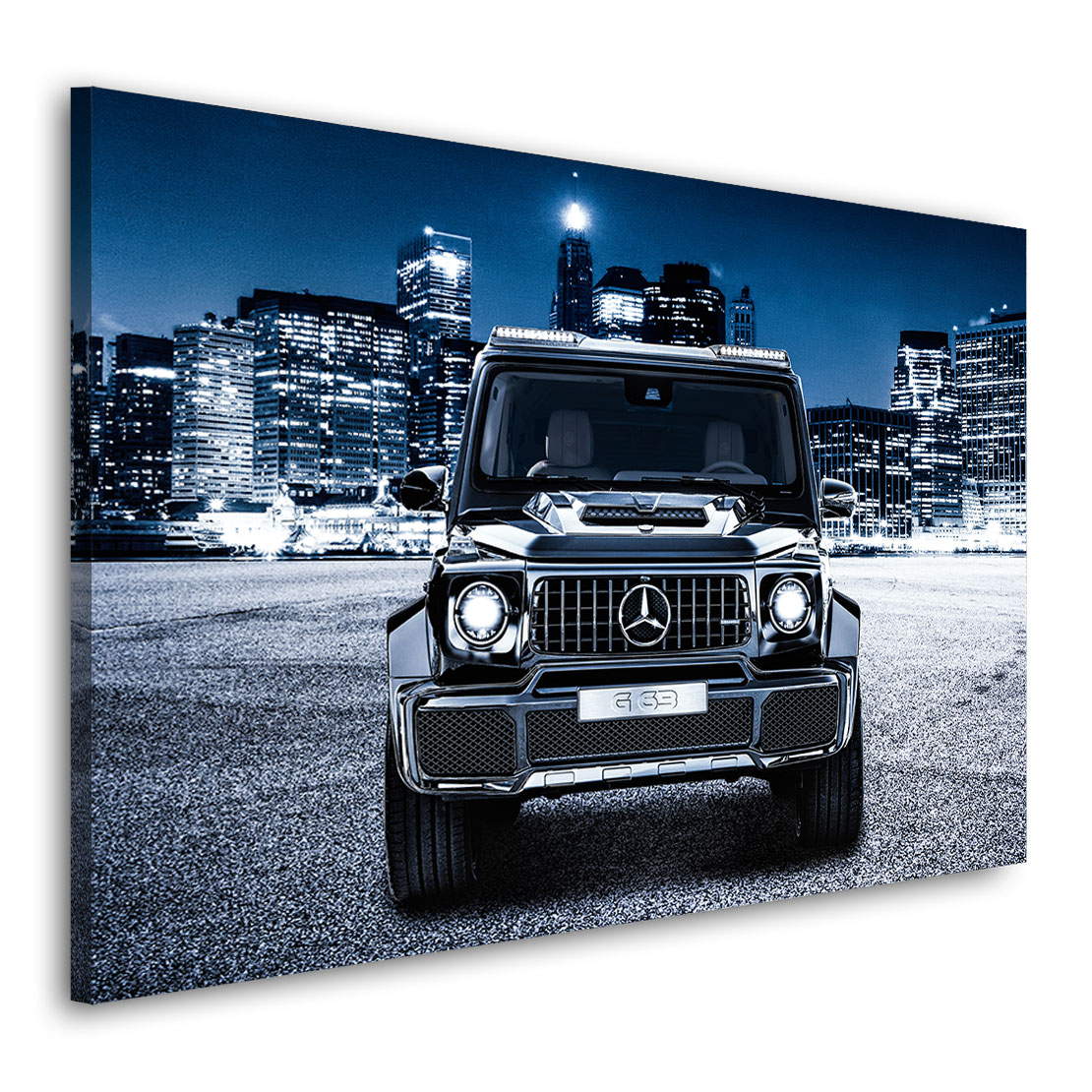 Auto Leinwandbild Mercedes G63 Midnightblue