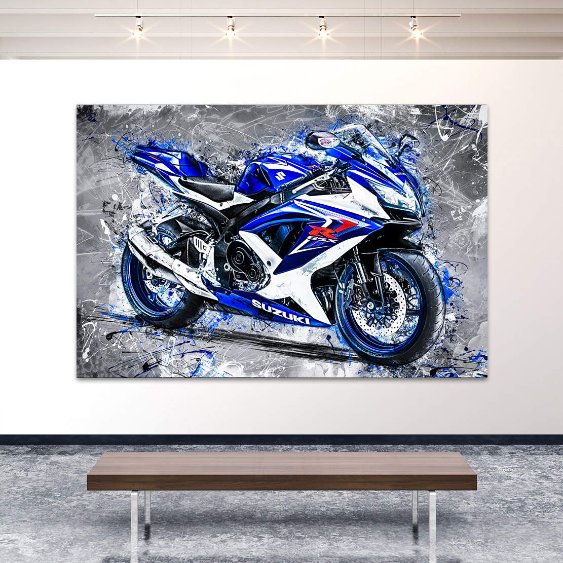 Wandbild Suzuki GSX R 750