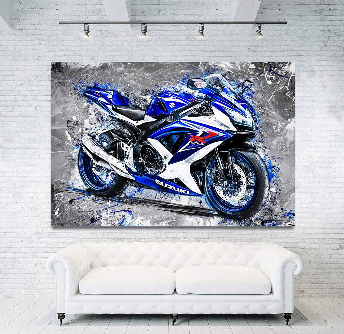 Wandbild Suzuki GSX R 750