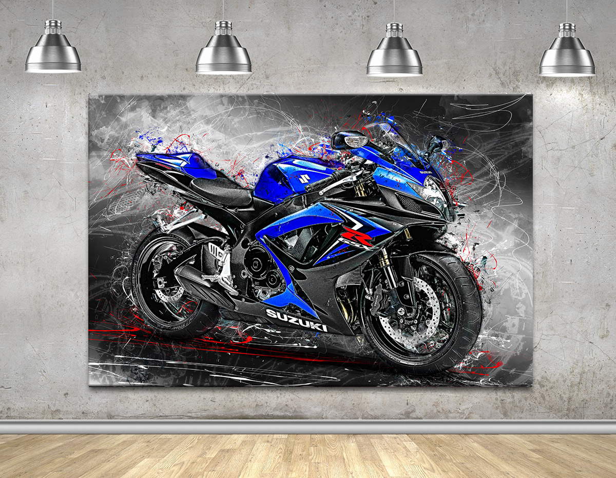 Wandbild Suzuki GSX R 750