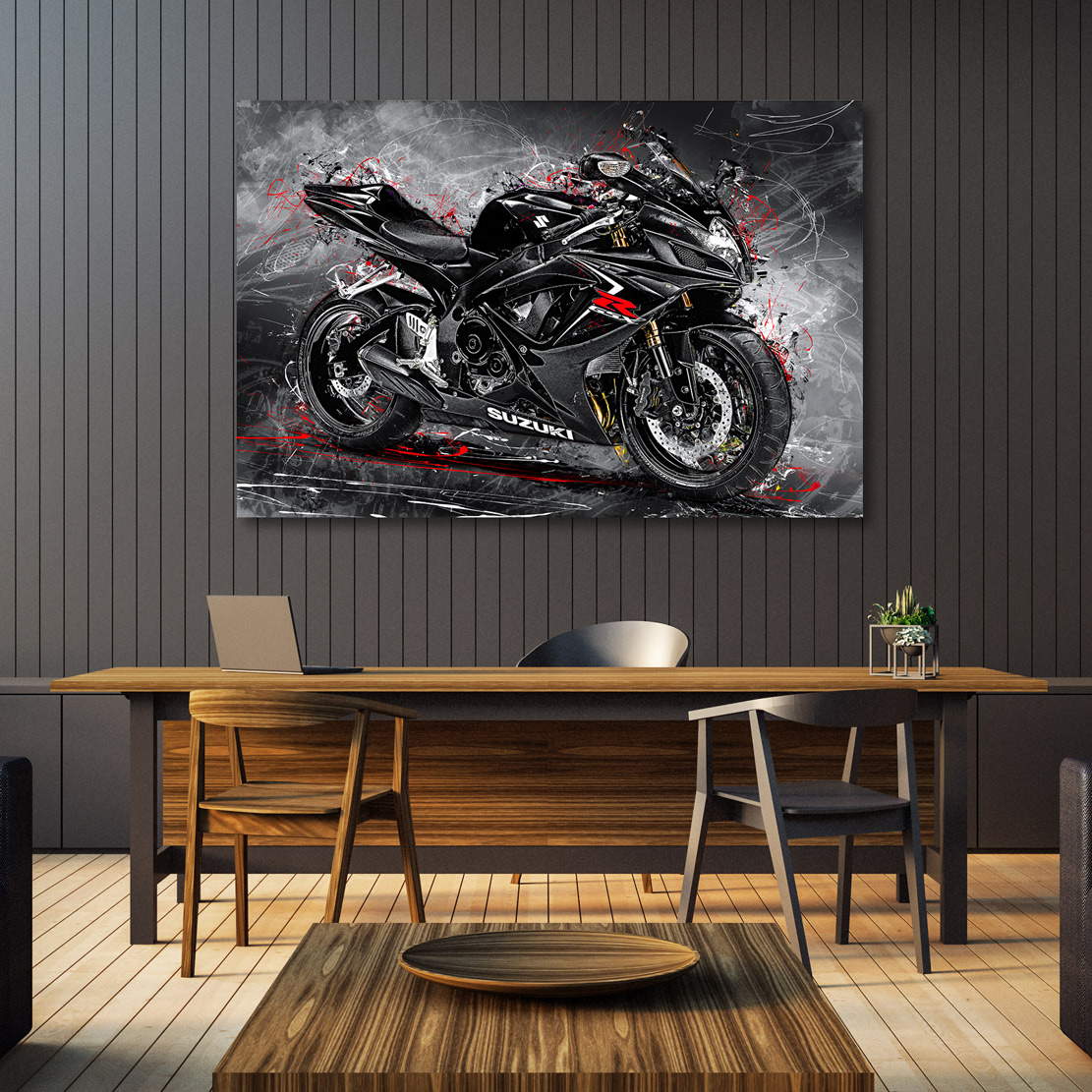 Wandbild Suzuki GSX R 750