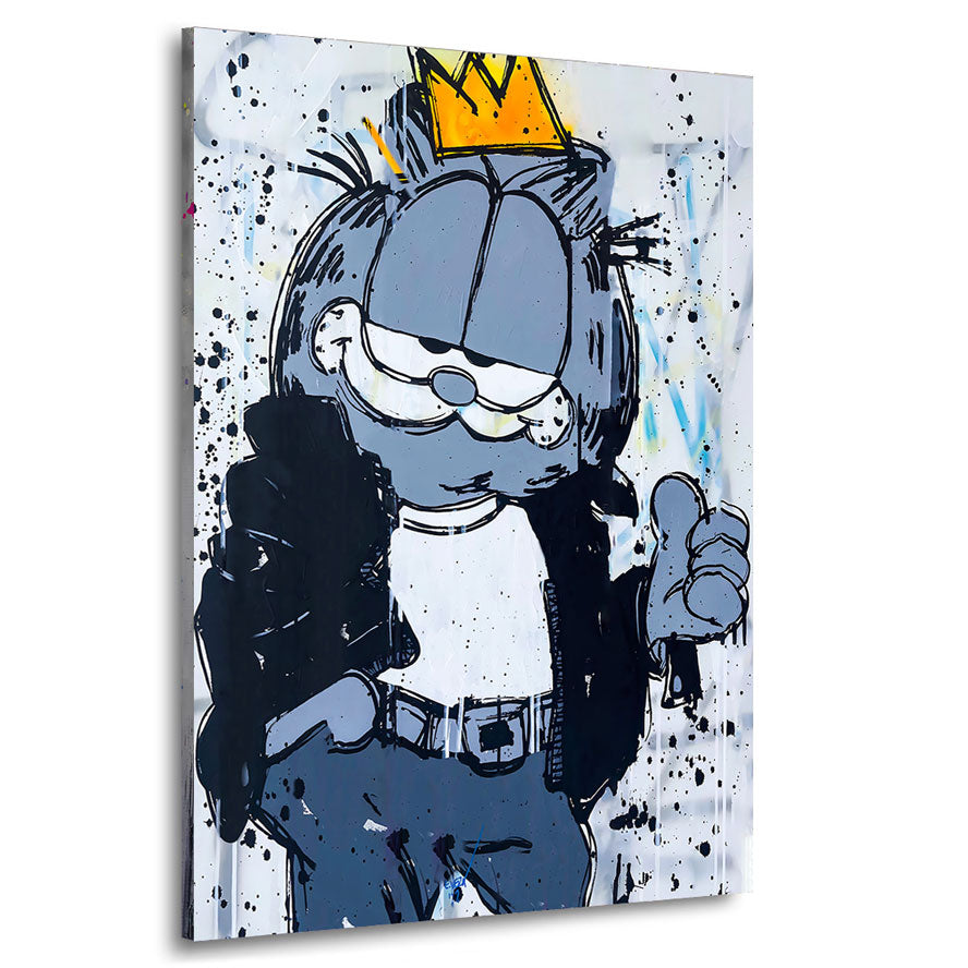 Street Art Wandbild Garfield