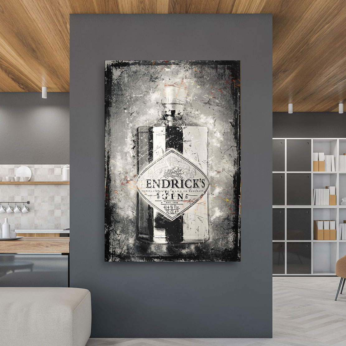 Wandbild Leinwandbild Gin Vintage Style